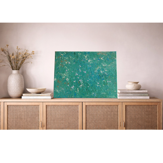 Blue Anemone | Acrylic Flow Original | 16x12 inch | Canvas