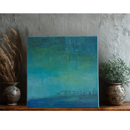 Where Light Settles | Acrylic Flow Original | 14x14 inch | Canvas