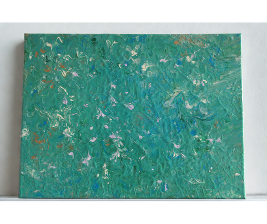 Blue Anemone | Acrylic Flow Original | 16x12 inch | Canvas