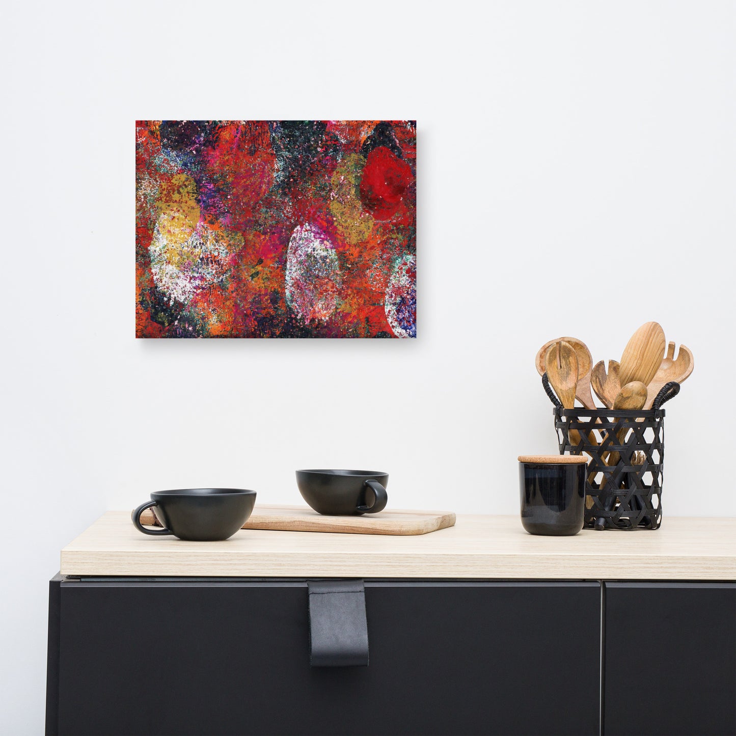Rock Garden | Mixed Media Abstract Art | Canvas Print