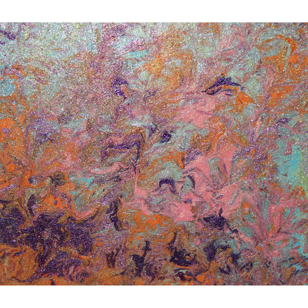 Garden of Falling Embers | Acrylic Original | 12x16 inch | Canvas