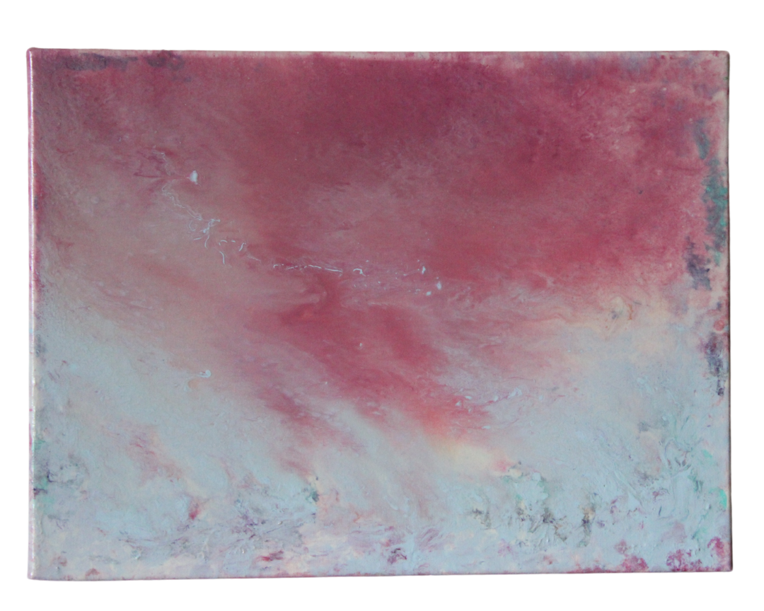 SunSet In The Ocean | Acrylic Original | 12x16 inch | Canvas