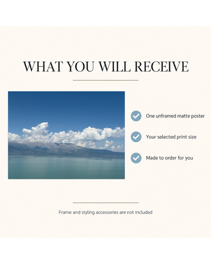 Where the Sky Rests — Lake Eğirdir Photography Print