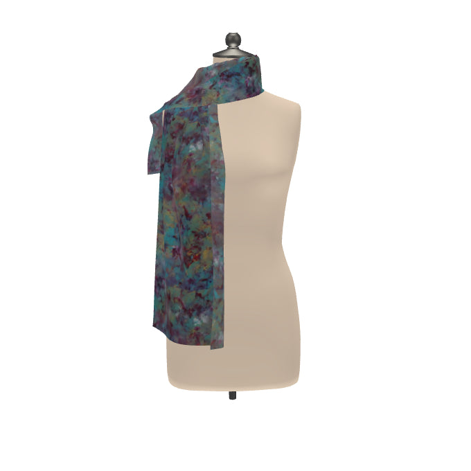 Veil of Embers Long Scarf – Wearable Art Accent