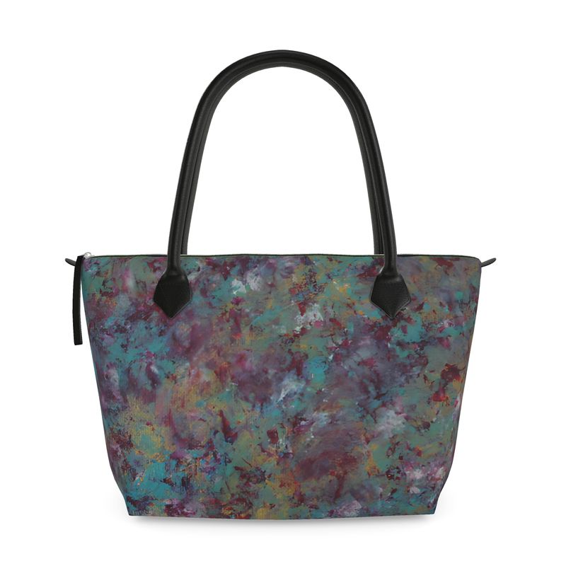 Veil of Embers Tote Bag – Abstract Art Carryall