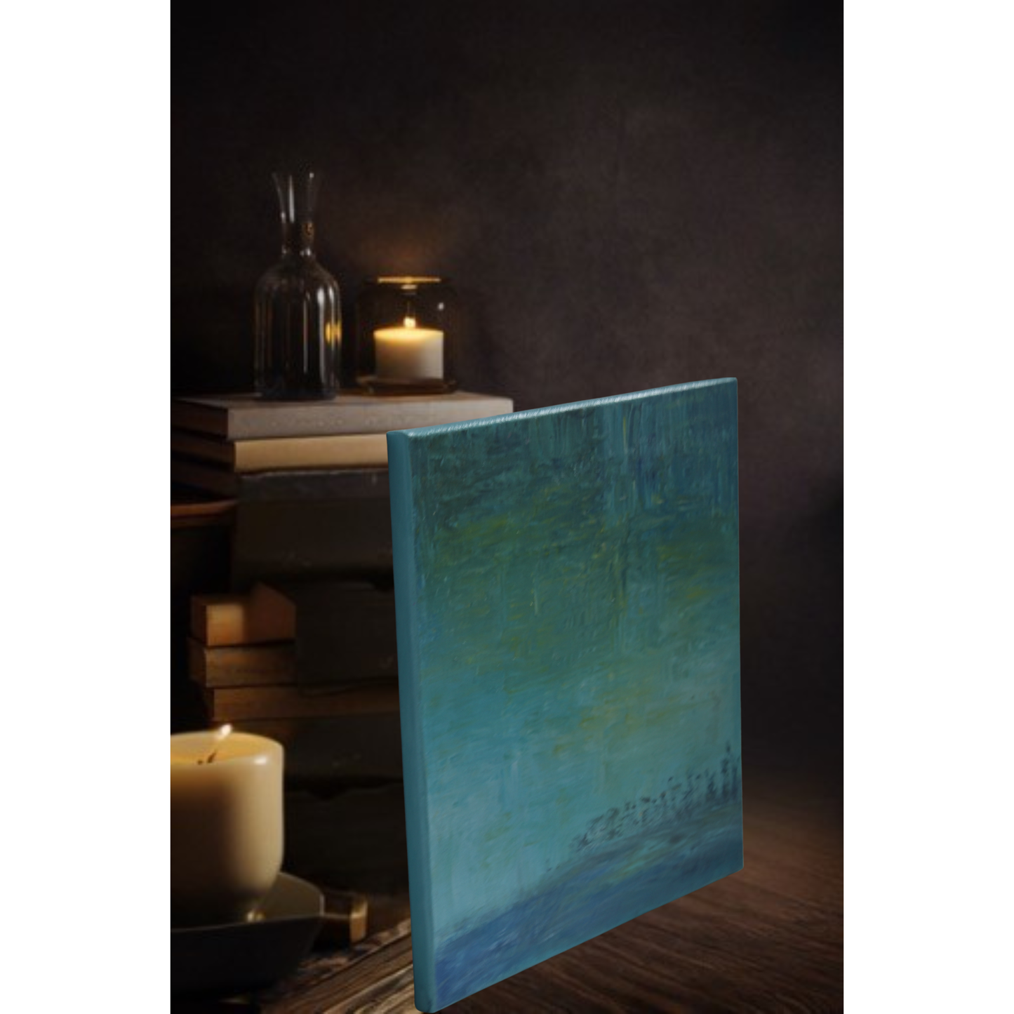 Where Light Settles | Acrylic Flow Original | 14x14 inch | Canvas