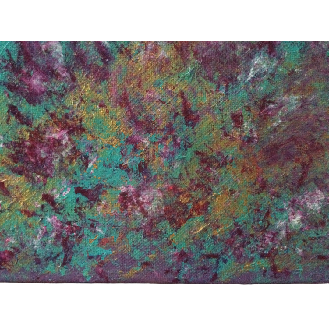 Roses In Gold | Acrylic Original | 8x10 inches | Canvas