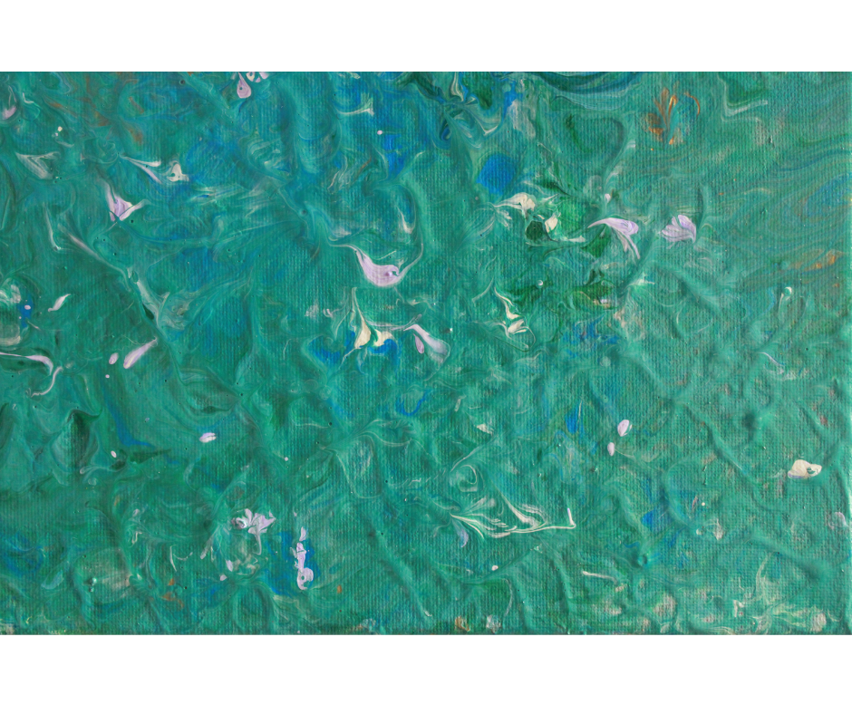 Blue Anemone | Acrylic Flow Original | 16x12 inch | Canvas
