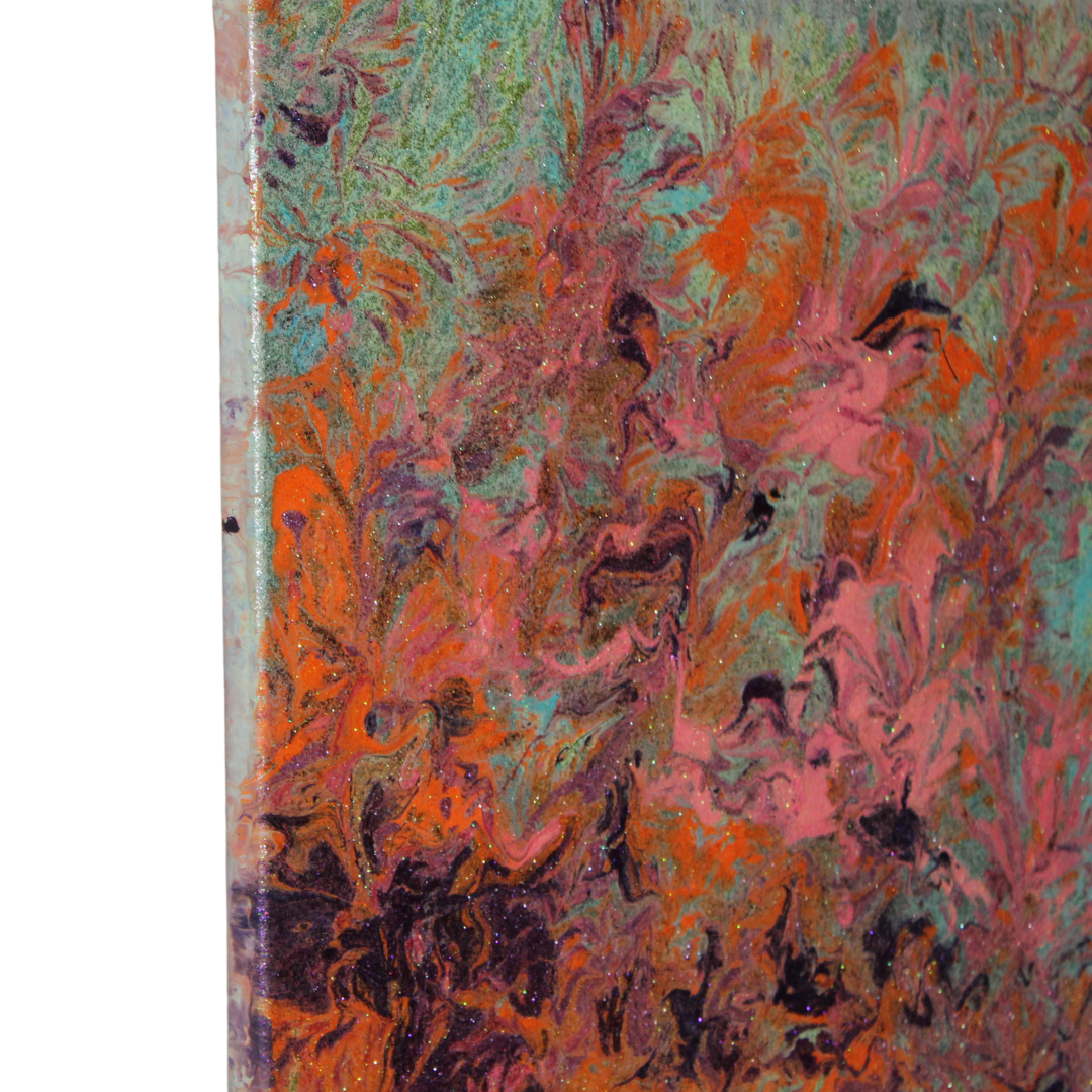 Garden of Falling Embers | Acrylic Original | 16x12 inch | Canvas