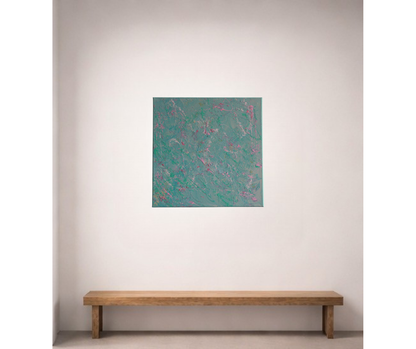 Under Water Bloom | Acrylic Flow Original | 14x14 inch | Canvas
