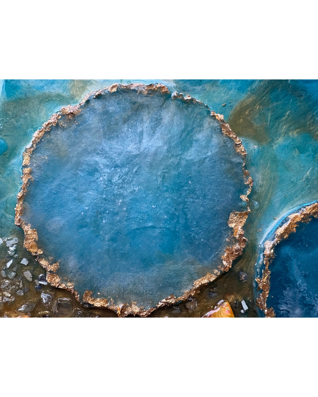 A Place You Still Carry | Mixed Media Resin | 10x10 inch | Wooden Panel | Shadow Box Frame