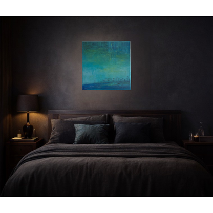 Where Light Settles | Acrylic Flow Original | 14x14 inch | Canvas