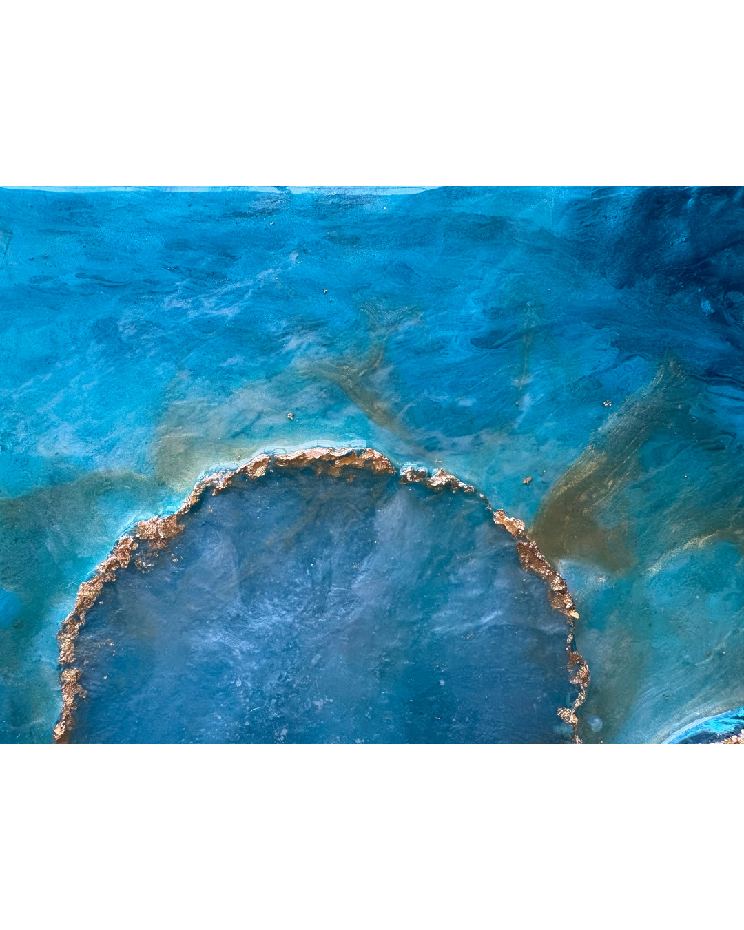 A Place You Still Carry | Mixed Media Resin | 10x10 inch | Wooden Panel | Shadow Box Frame