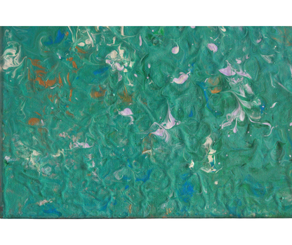Blue Anemone | Acrylic Flow Original | 16x12 inch | Canvas