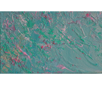 Under Water Bloom | Acrylic Flow Original | 14x14 inch | Canvas