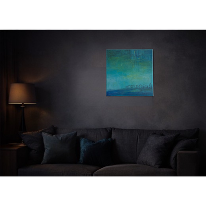 Where Light Settles | Acrylic Flow Original | 14x14 inch | Canvas