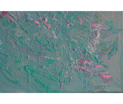 Under Water Bloom | Acrylic Flow Original | 14x14 inch | Canvas