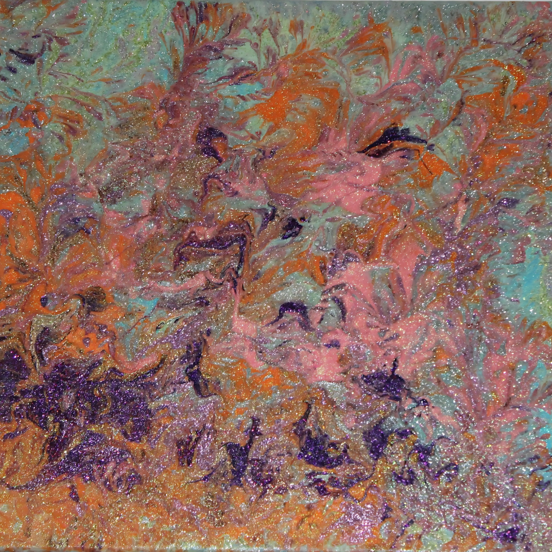 Garden of Falling Embers | Acrylic Original | 12x16 inch | Canvas