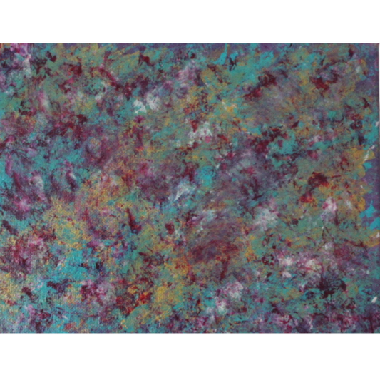 Roses In Gold | Acrylic Original | 8x10 inches | Canvas