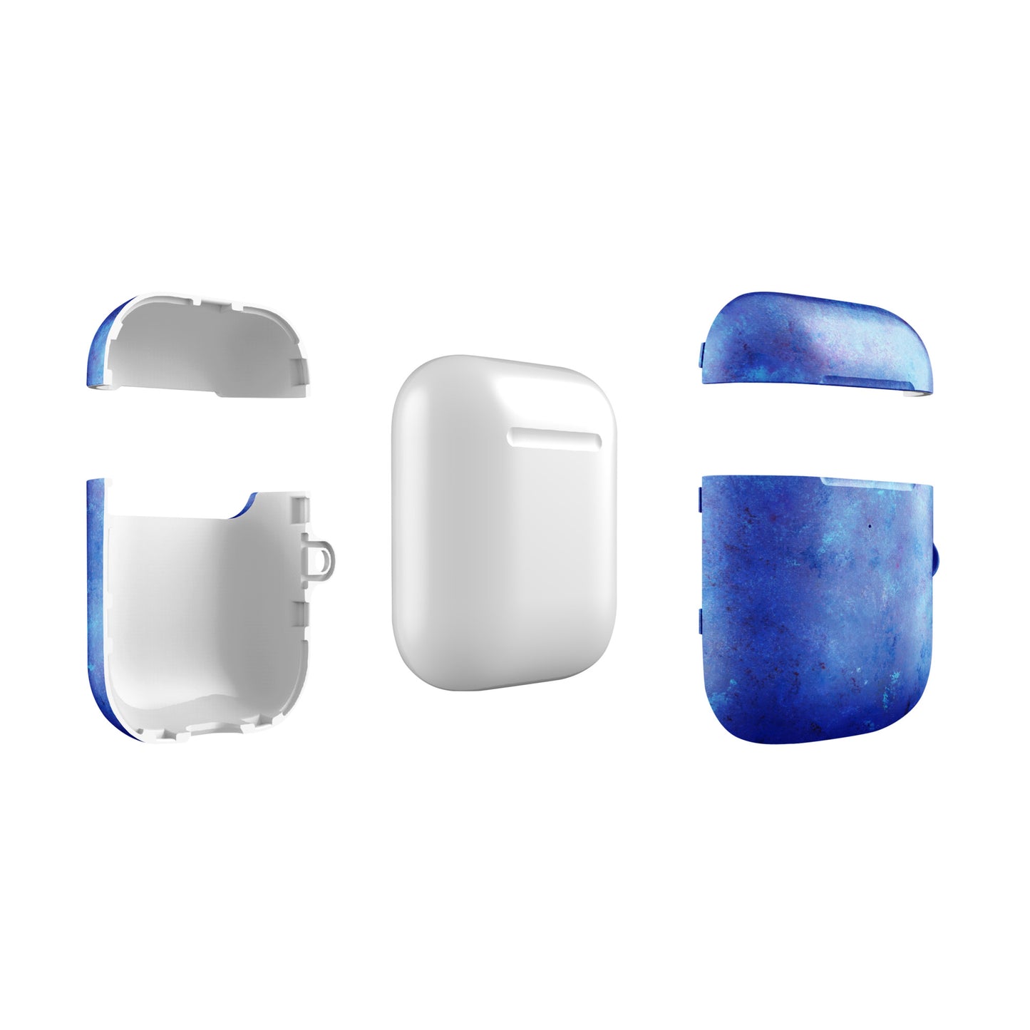 Blue Marbled Design Case for AirPods