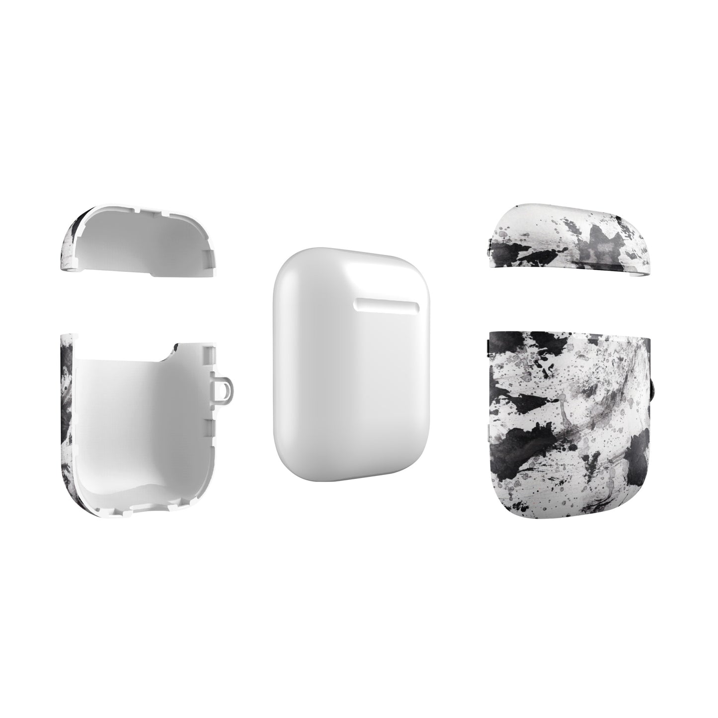 Black, Gray & White Pattern Case for AirPods