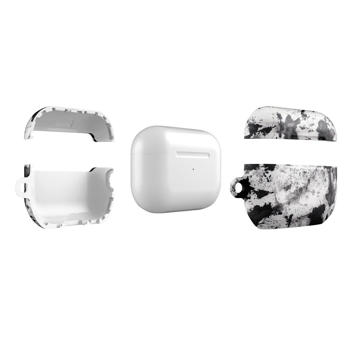 Black, Gray & White Pattern Case for AirPods