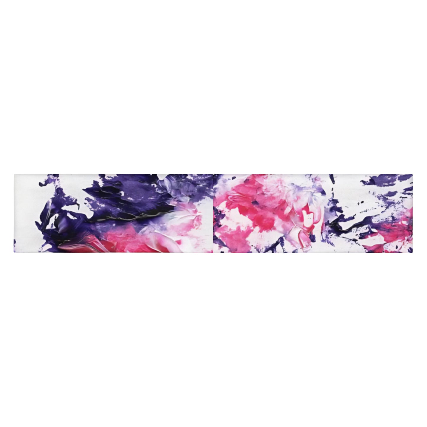 Women's Athletic Headband | Purple and Pink Tie-Dye Pattern