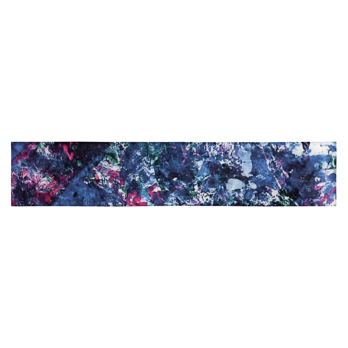 Athletic Headband | Blue Floral Pattern