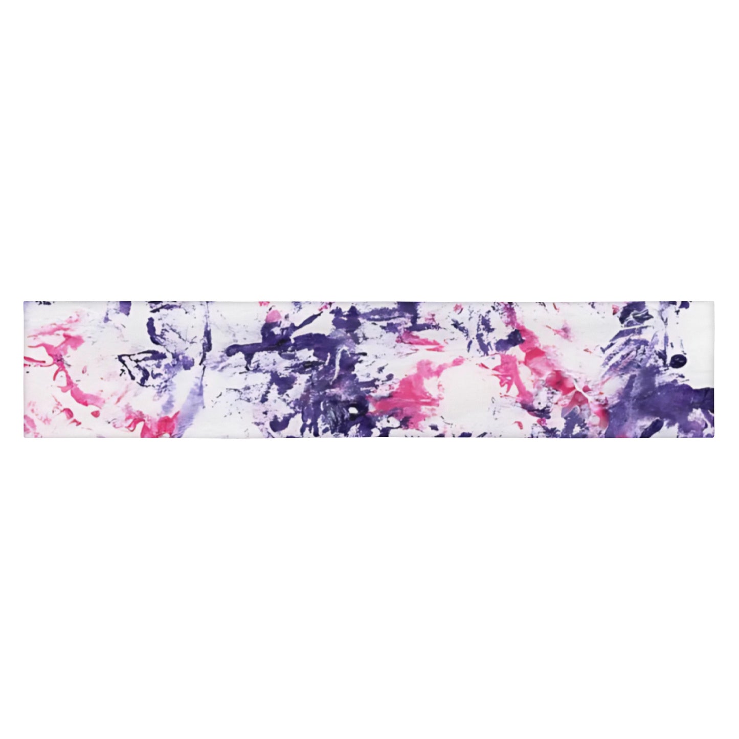 Women's Athletic Headband | Purple and Pink Tie-Dye Pattern