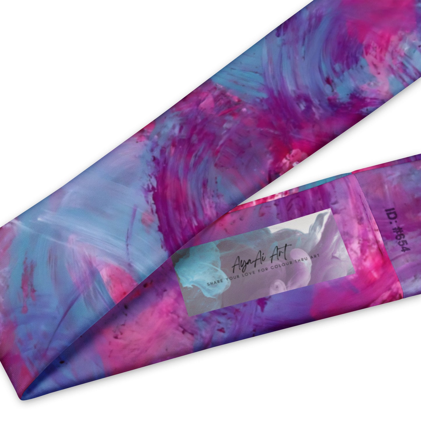 Athletic Headband | Tie-Dye Pattern | Purple, Blue and Pink