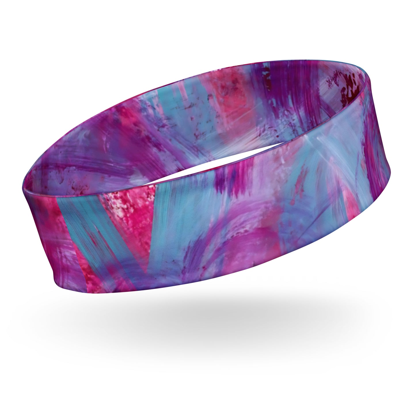 Athletic Headband | Tie-Dye Pattern | Purple, Blue and Pink