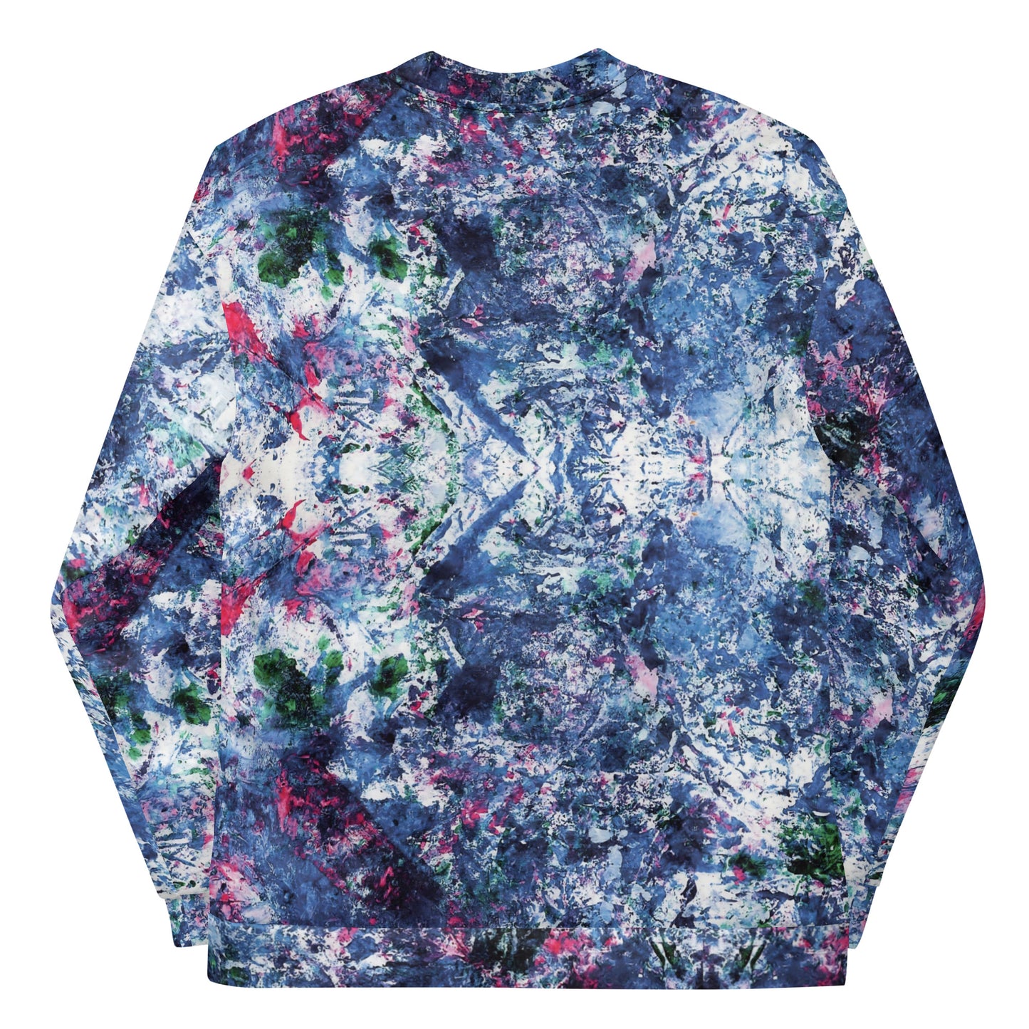 Unisex Bomber Jacket |  Blue, Green, Pink Abstract Print