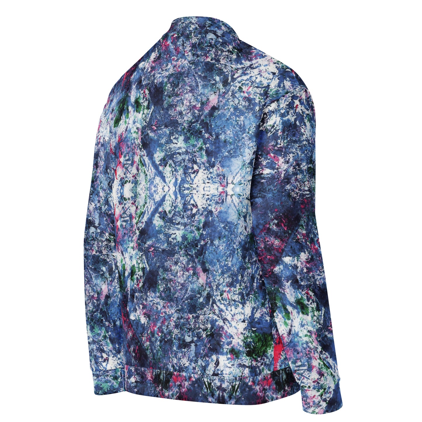 Unisex Bomber Jacket |  Blue, Green, Pink Abstract Print