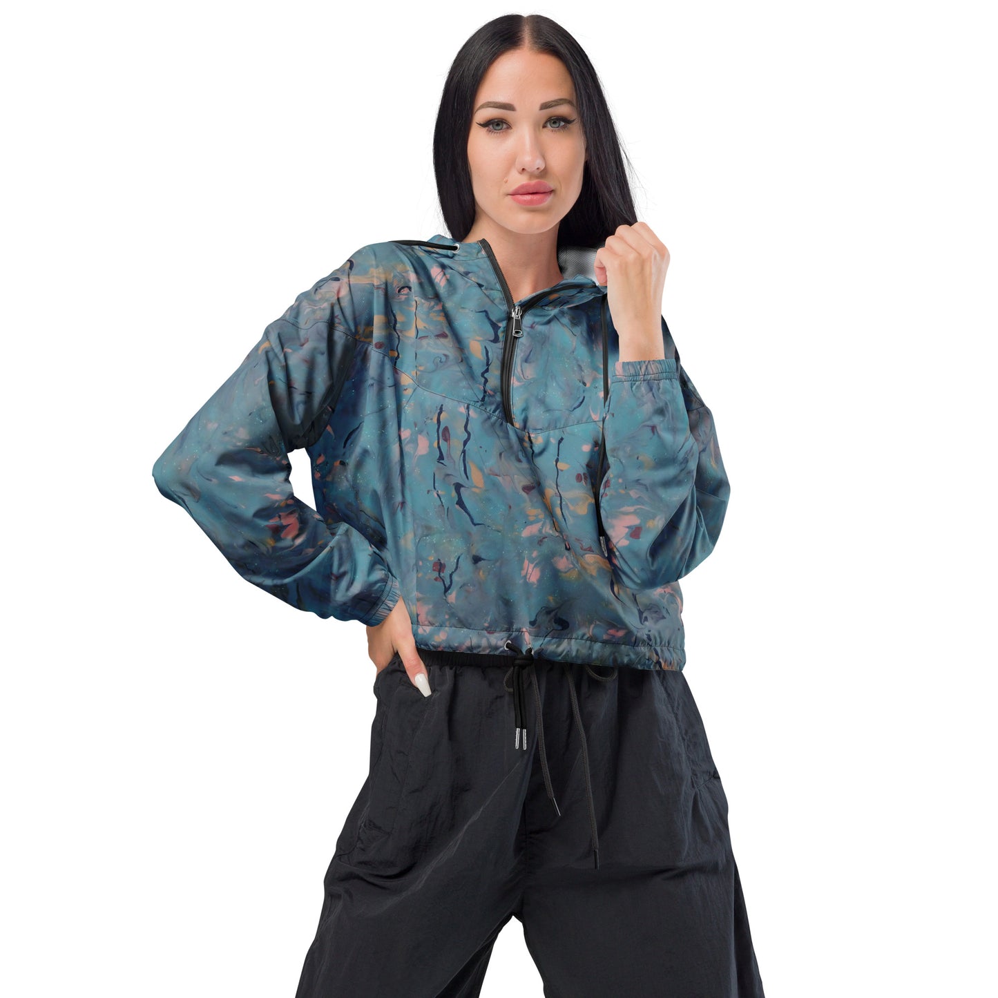 Aurora Flow Cropped Windbreaker | Women's