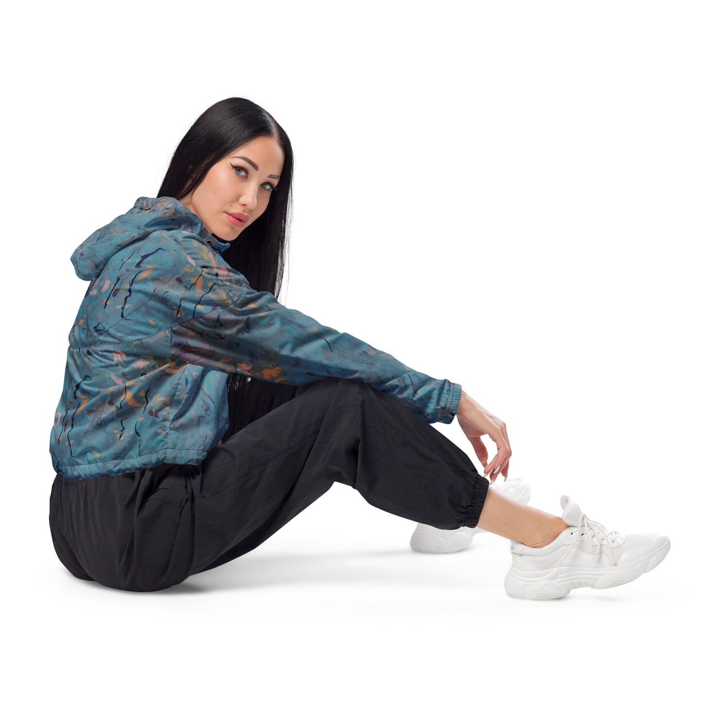 Aurora Flow Cropped Windbreaker | Women's