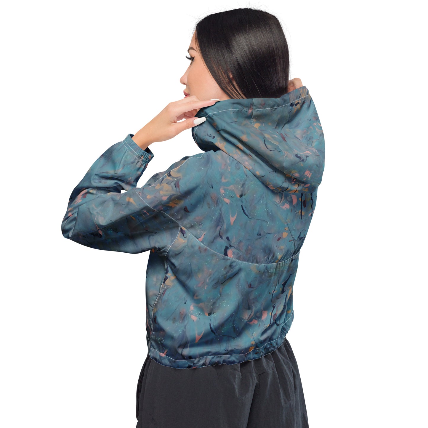 Aurora Flow Cropped Windbreaker | Women's