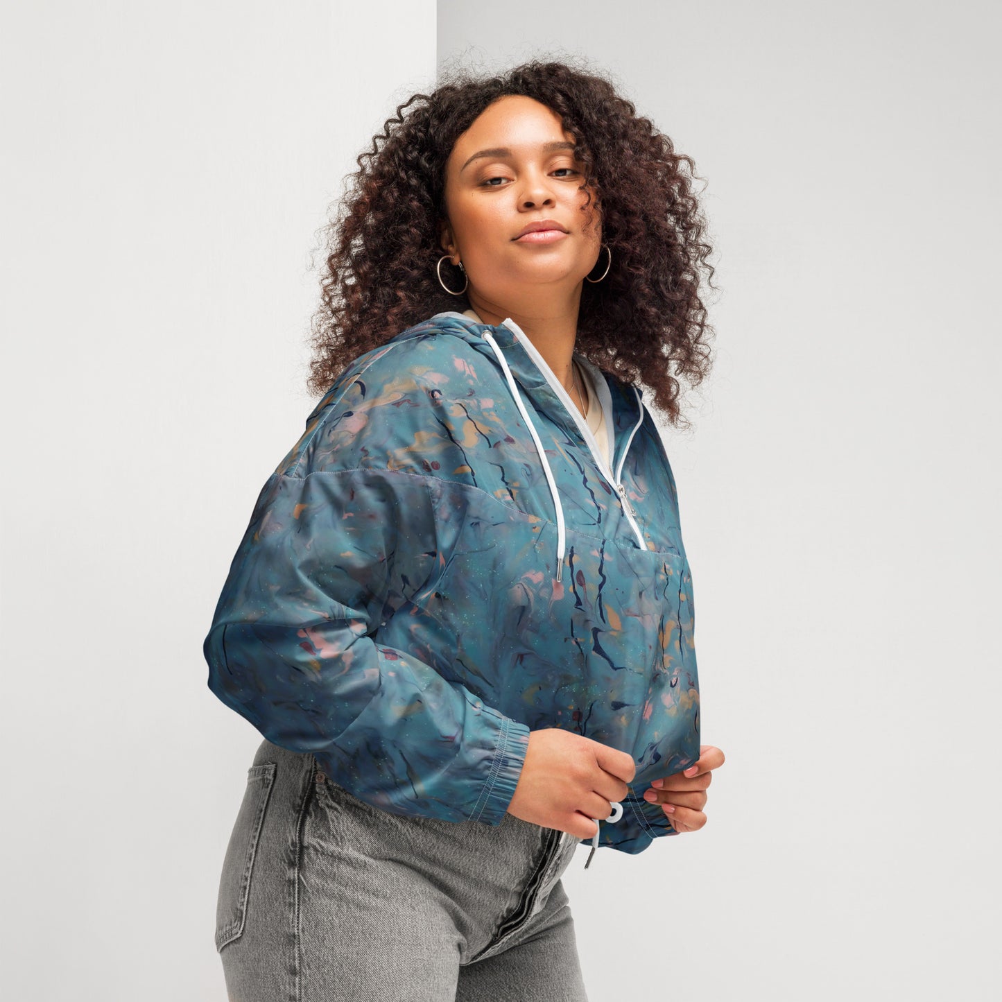 Aurora Flow Cropped Windbreaker | Women's