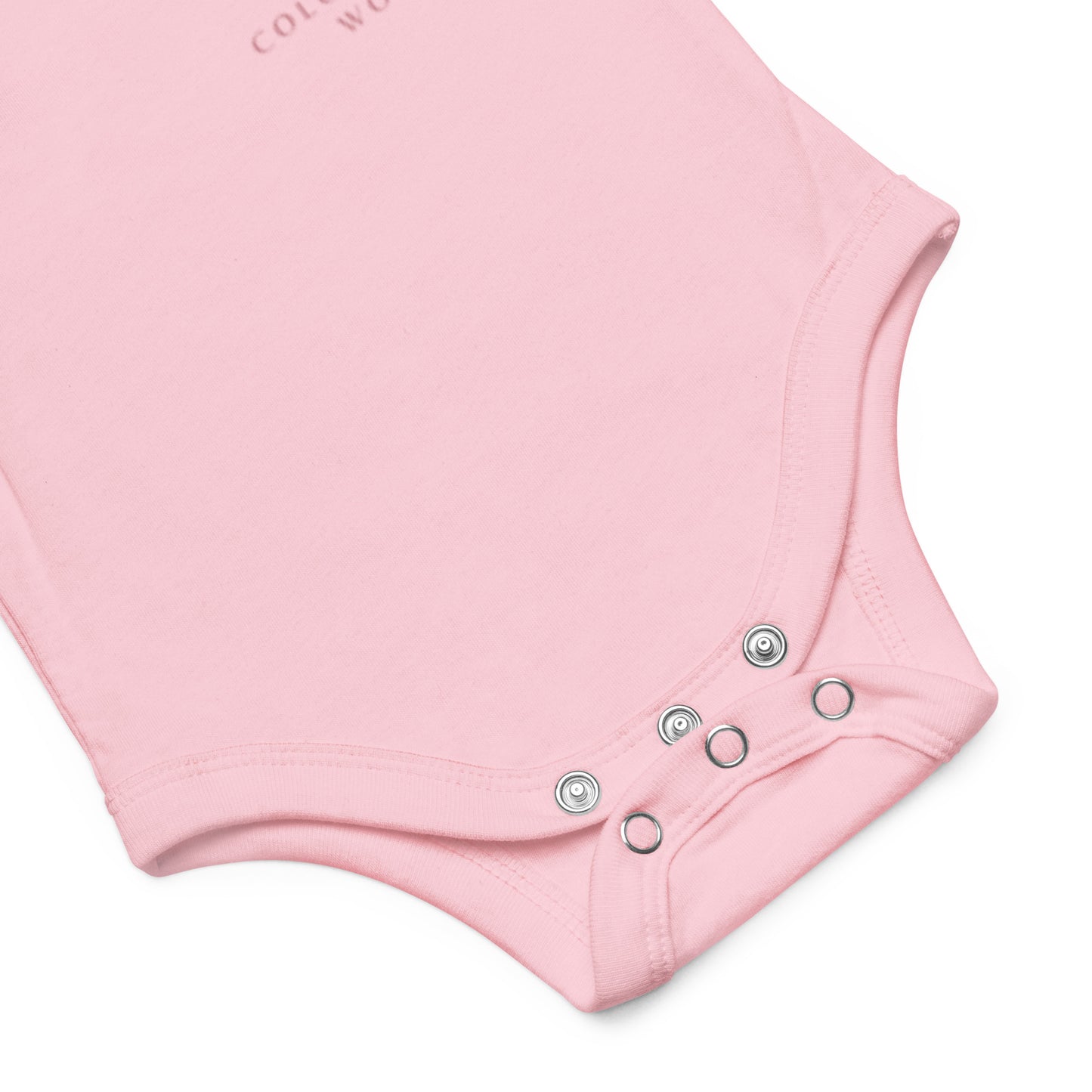 Baby Valentine's Day Bodysuit | Cotton | Short Sleeve | Pink Heart Design