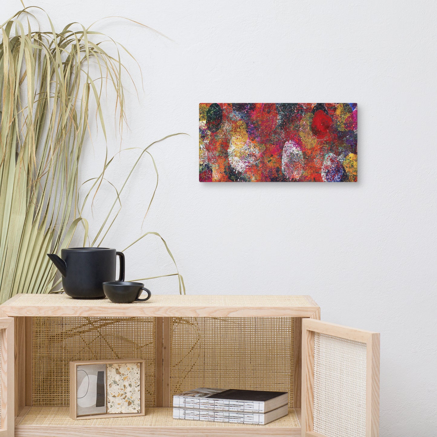 Rock Garden | Mixed Media Abstract Art | Canvas Print