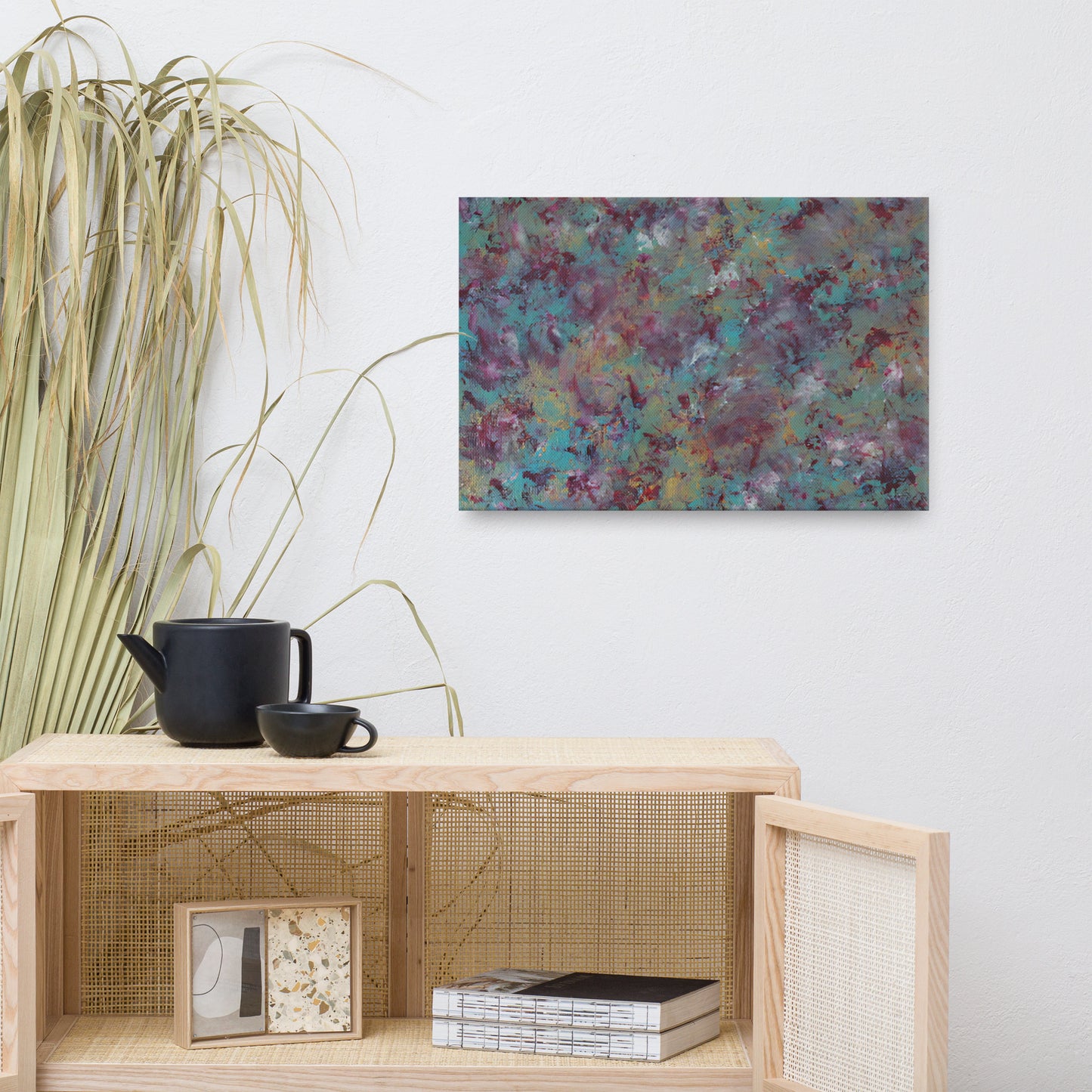 Roses In Gold | Canvas Print