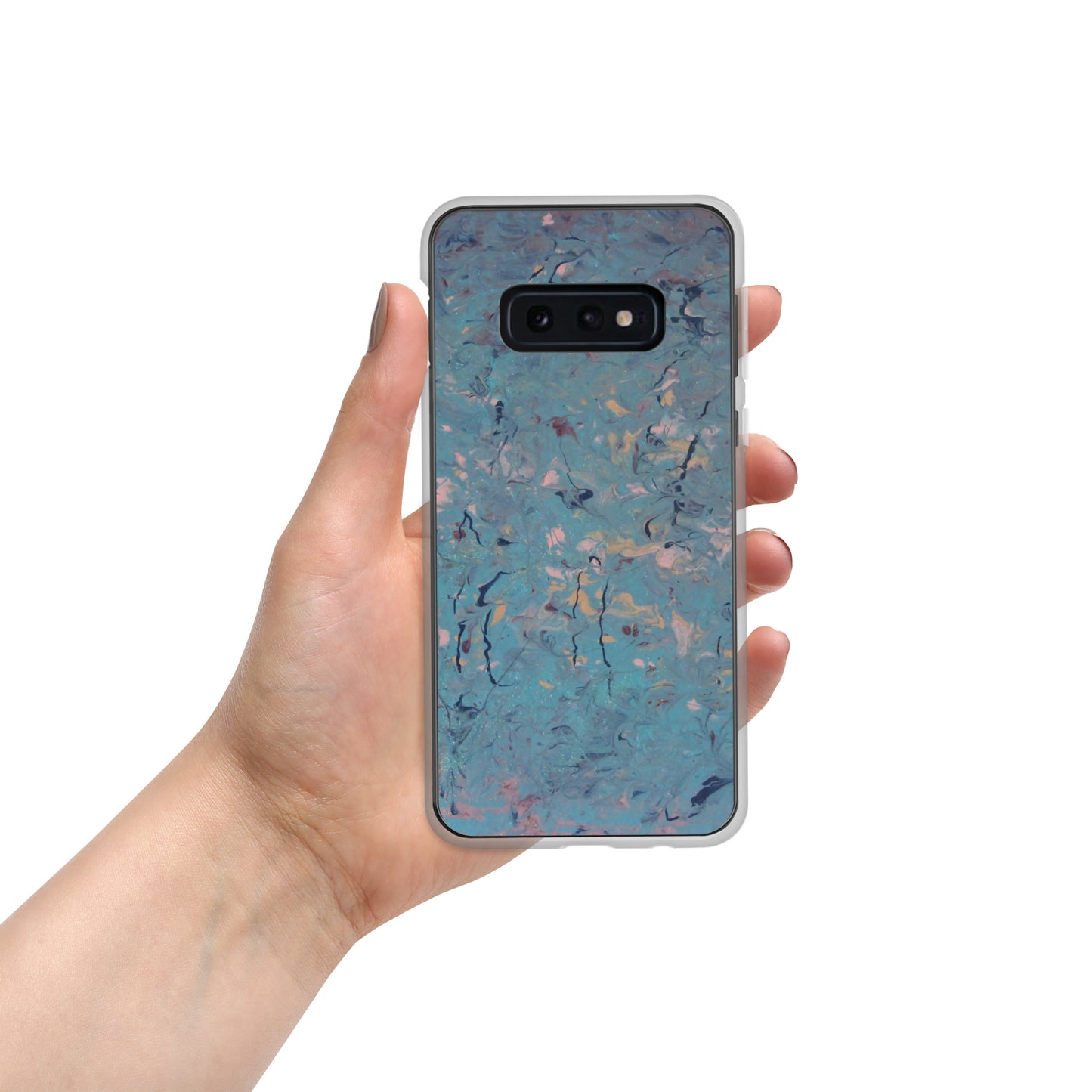 Marble Textured Design Clear Case for Samsung