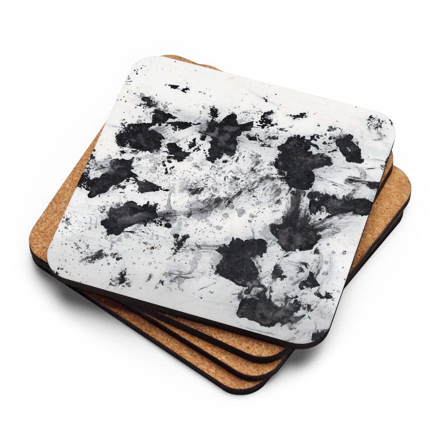 Fallen | Cork Coaster | Square Design