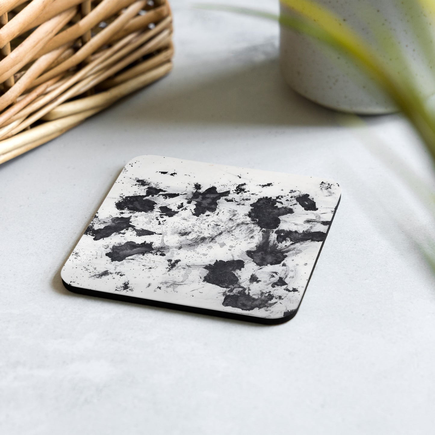 Fallen | Cork Coaster | Square Design