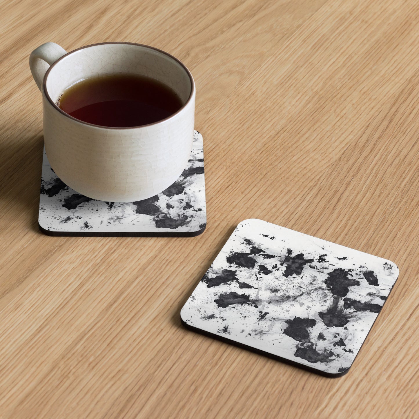 Fallen | Cork Coaster | Square Design