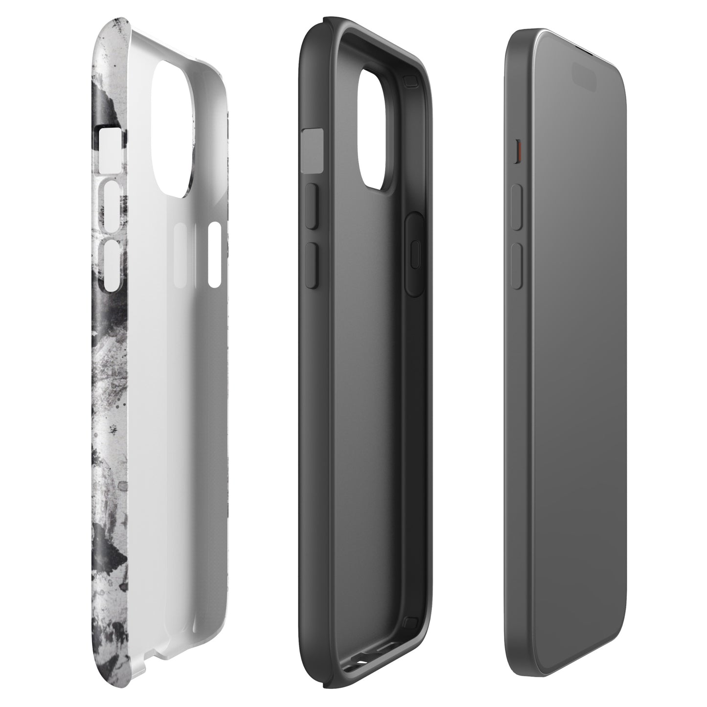 Monochrome Pattern Tough Case for iPhone