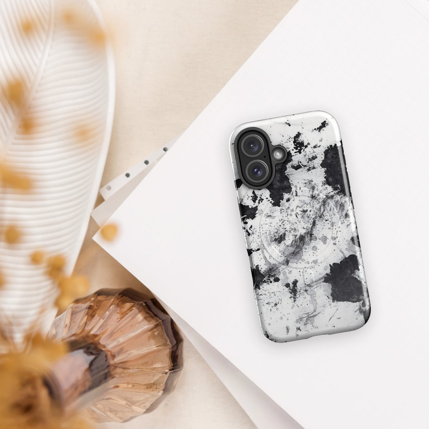 Ink Splatter MagSafe Tough Case for iPhone