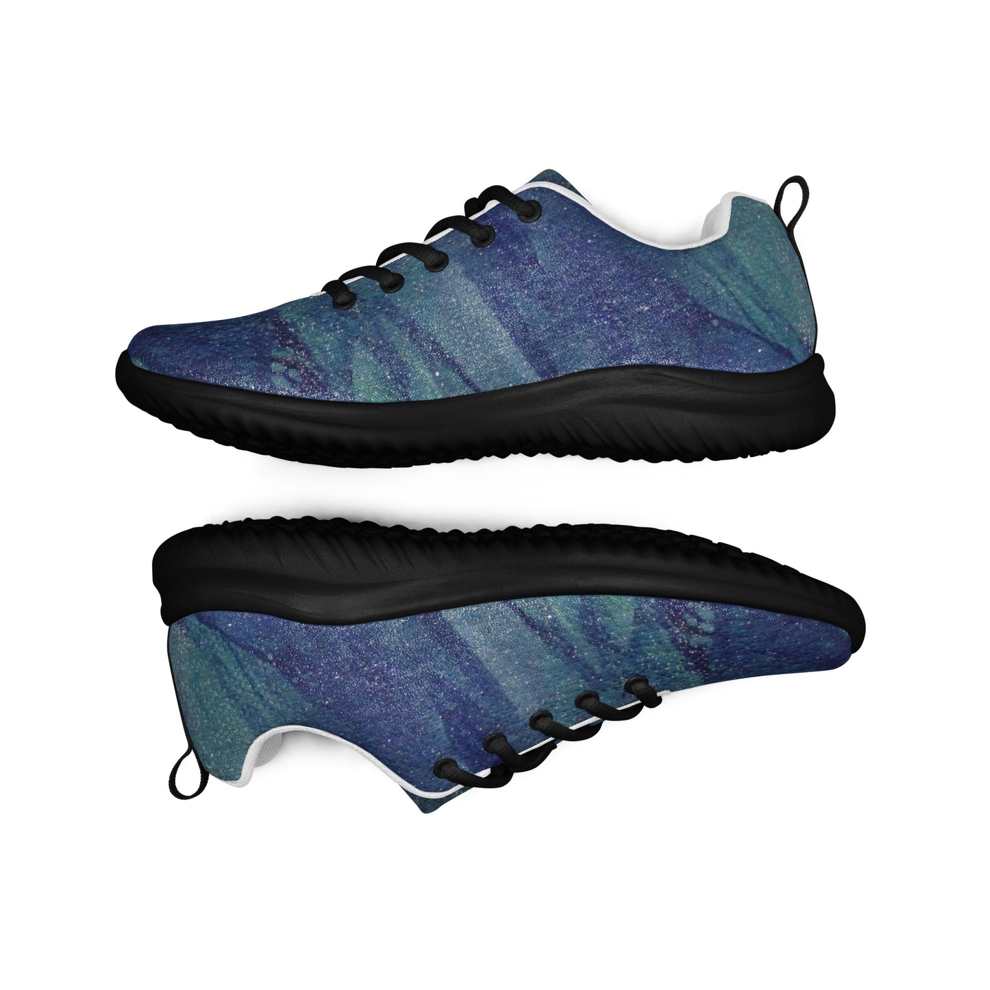 Men's Athletic Shoes | Navy Blue and Teal