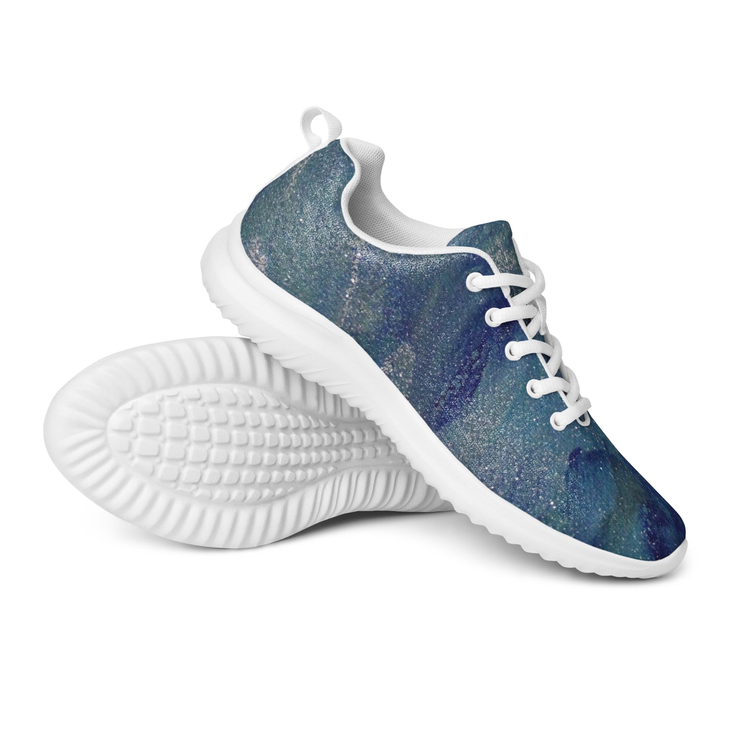 Men's Athletic Shoes | Navy Blue and Teal