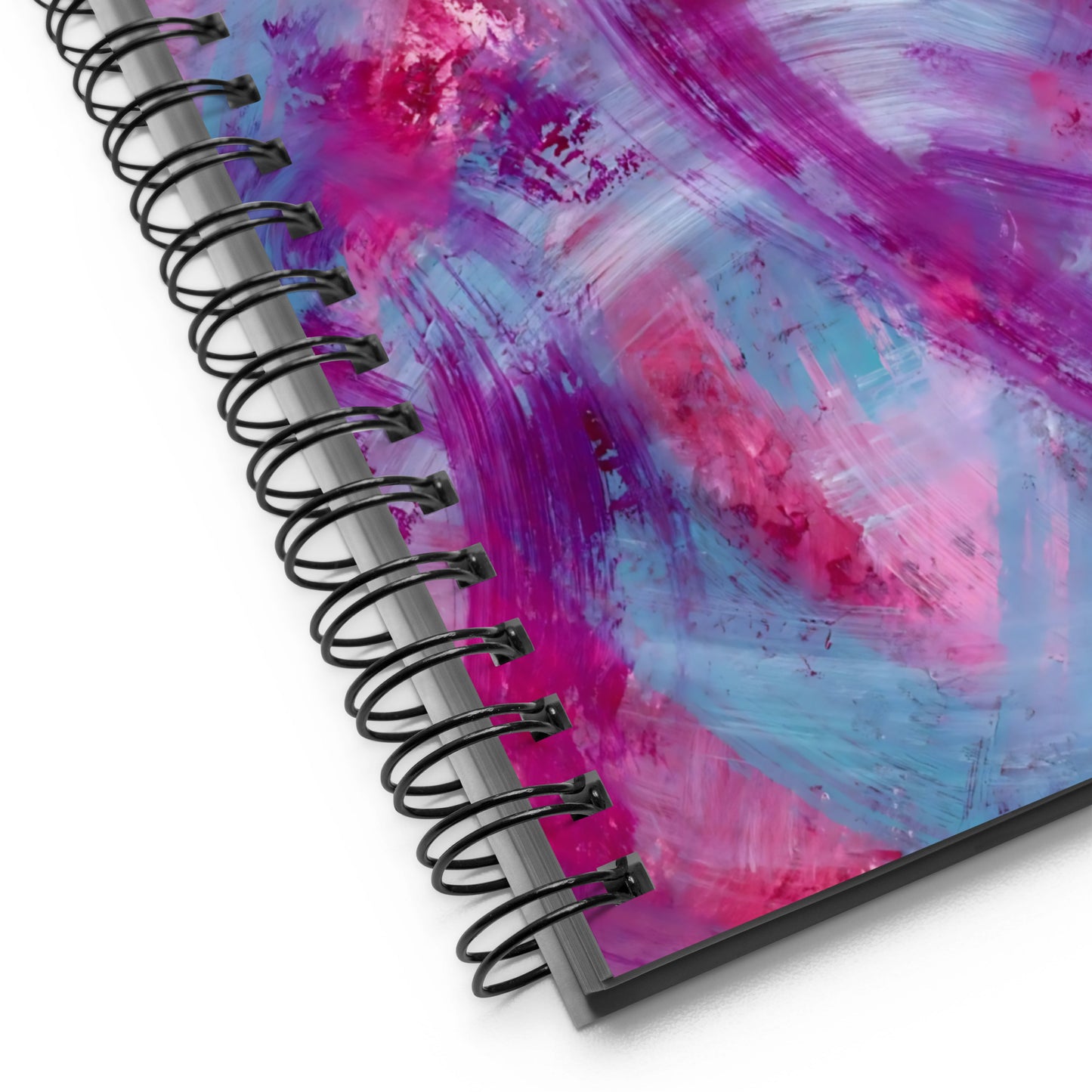 Pink, Purple and Blue Hearts Design | Spiral Notebook