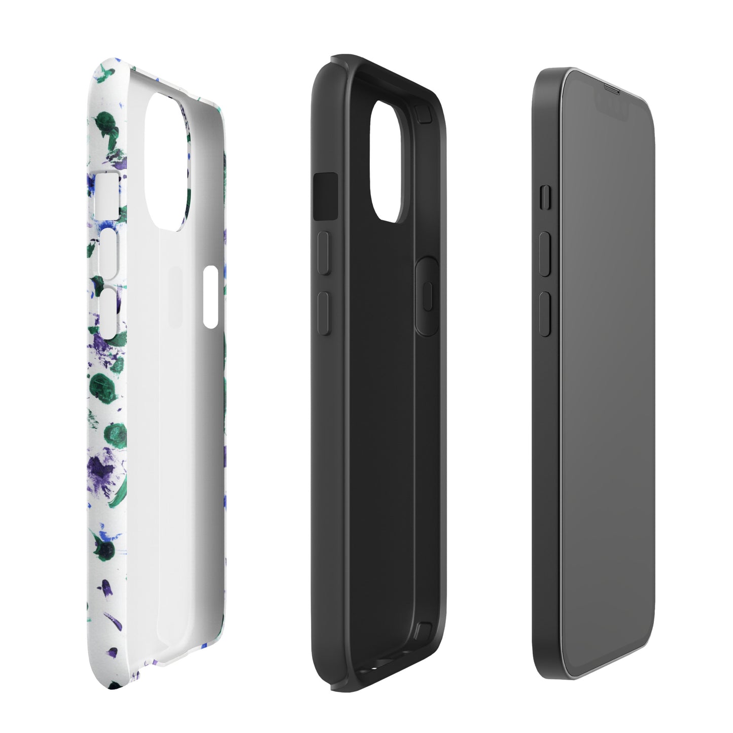 Floral Printed Tough Phone Case for iPhone